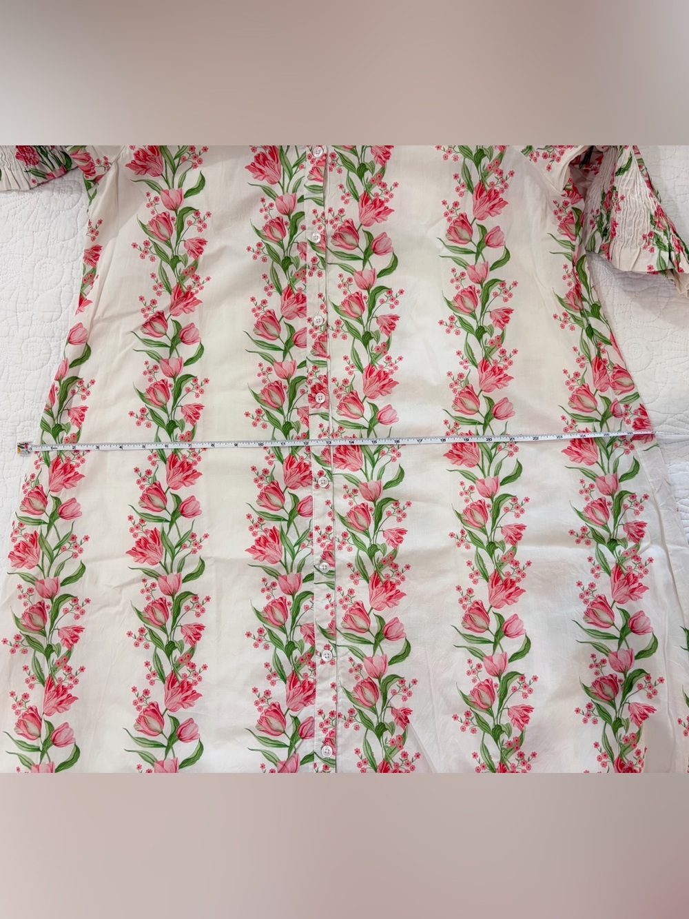 NWT SZ XL Victoria Dunn Maxi Dress with Pink Floral Print and Tie Belt - Picture 9 of 12